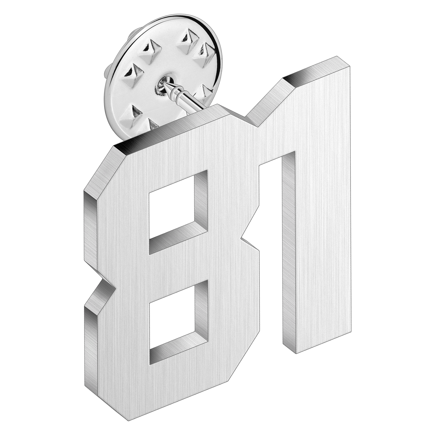 (0-100) Number Brooch, Men's and Women's Sports Number Code Series Brooch