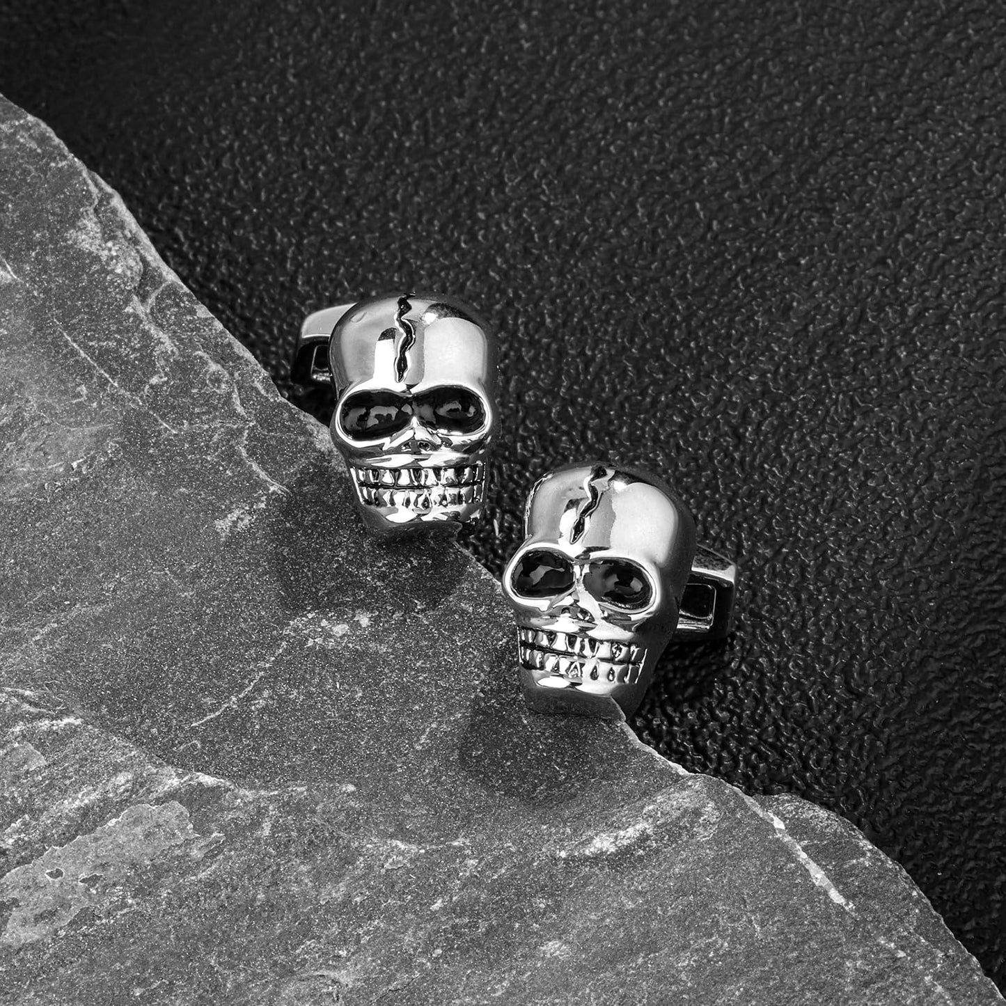 Halloween Skull Split Skull Cufflinks for Men