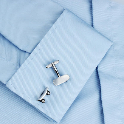 Skateboarding Cufflinks For Men With Gift Box