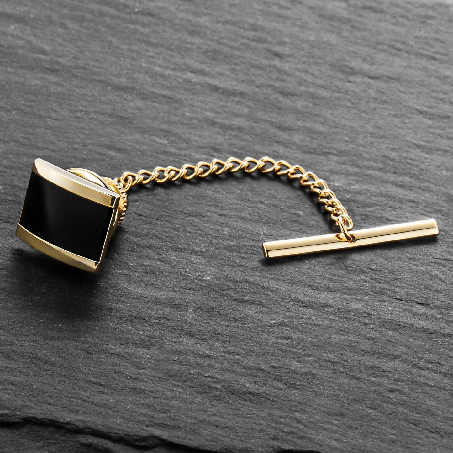 Silver tie tack made by stainless steel material