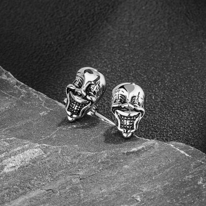 Halloween Clown Skull Cufflinks For Men