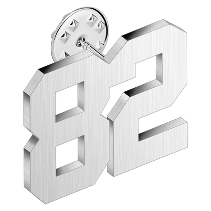 (0-100) Number Brooch, Men's and Women's Sports Number Code Series Brooch