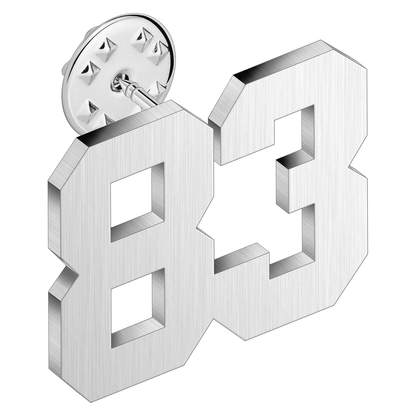 (0-100) Number Brooch, Men's and Women's Sports Number Code Series Brooch