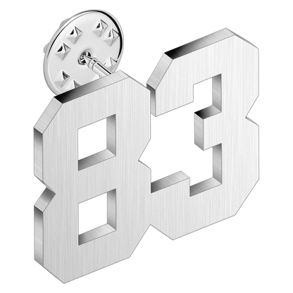 (0-100) Number Brooch, Men's and Women's Sports Number Code Series Brooch