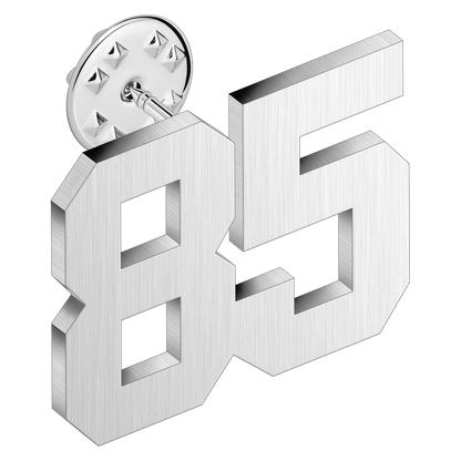 (0-100) Number Brooch, Men's and Women's Sports Number Code Series Brooch