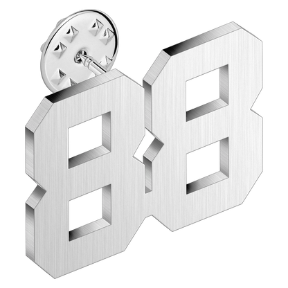 (0-100) Number Brooch, Men's and Women's Sports Number Code Series Brooch