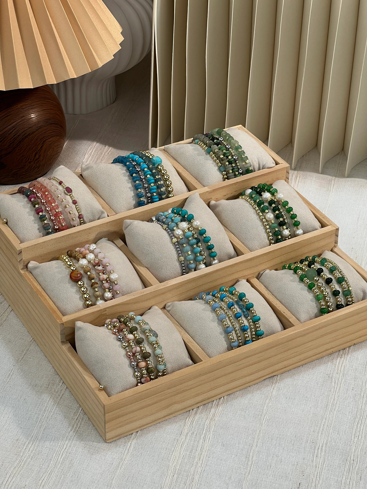 Wholesale Natural Stone Bracelet 5 Pcs Set | $4.39/pc | MOQ 1