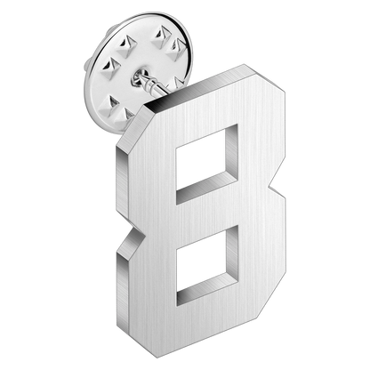 (0-100) Number Brooch, Men's and Women's Sports Number Code Series Brooch