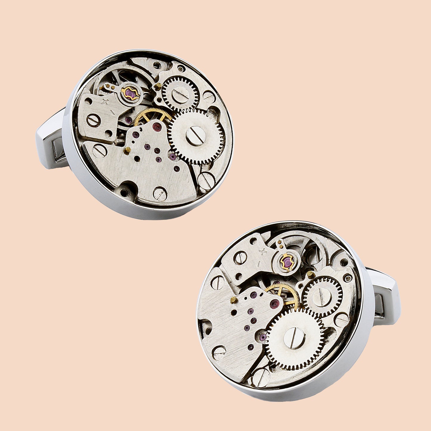 HAWSON Watch Movement  Cufflinks for Men