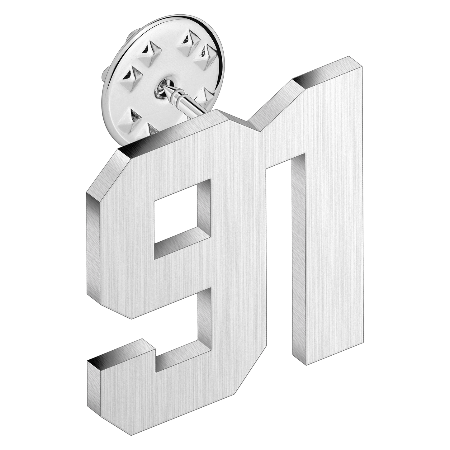 (0-100) Number Brooch, Men's and Women's Sports Number Code Series Brooch