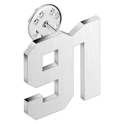 (0-100) Number Brooch, Men's and Women's Sports Number Code Series Brooch