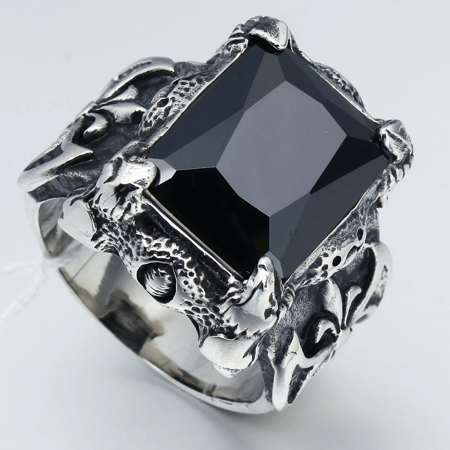 Vintage Gothic & Punk Rings – Detailed Textured Silver Designs