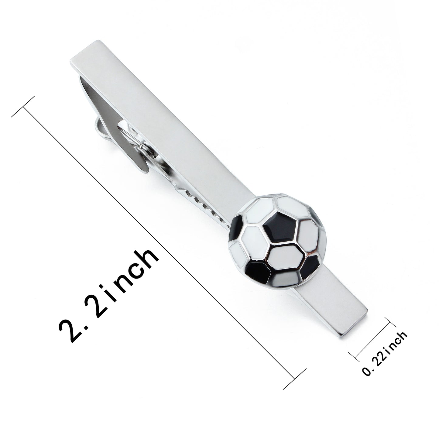 Soccer Ball Tie Clip Men Football Sports Necktie Bar Clip