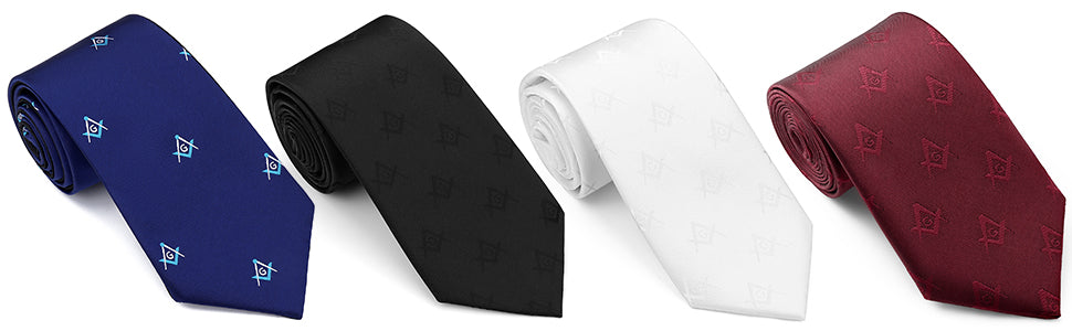 Freemason Masonic neckties for men ,Red Masonic neckties Gifts for Men