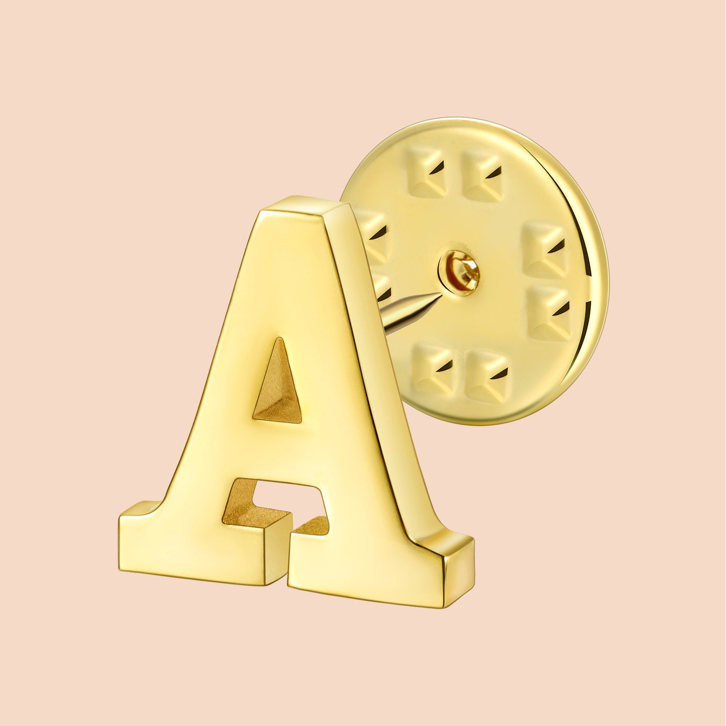 HAWSON Gold Color Initial Lapel Pin for Men