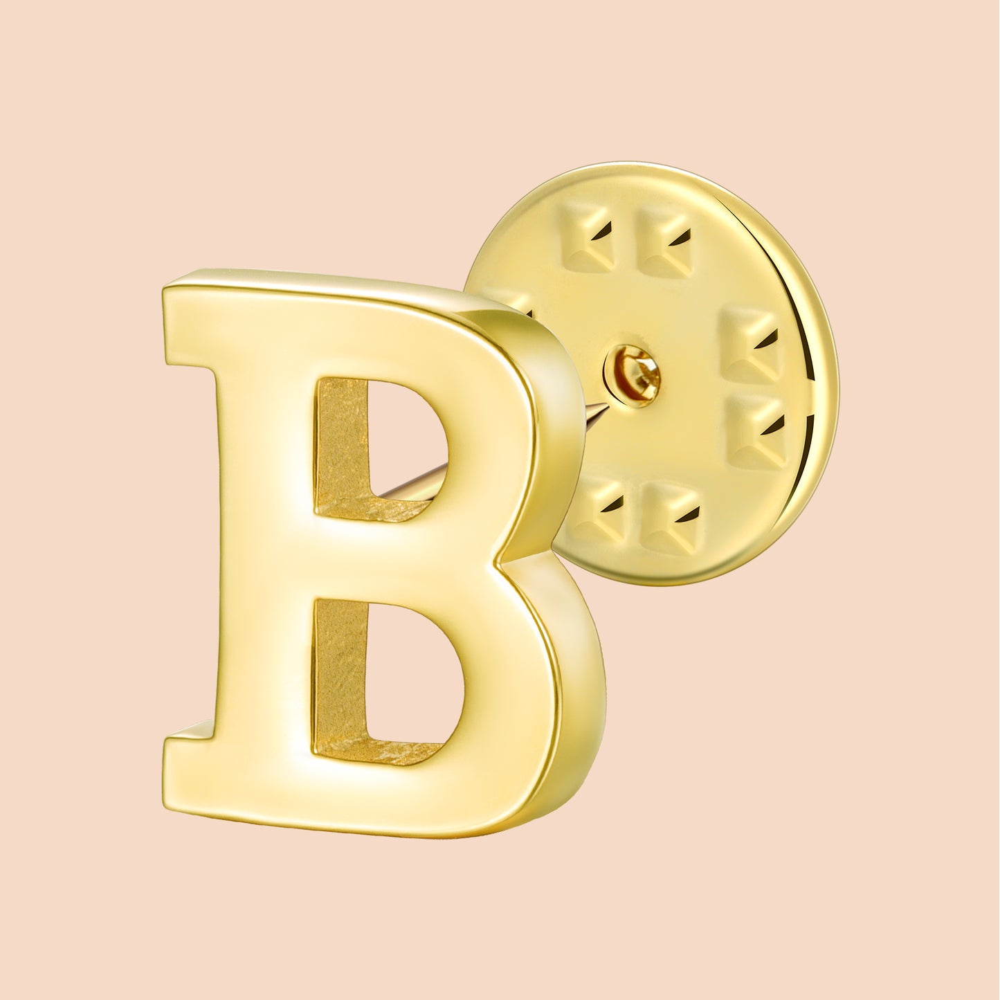 HAWSON Gold Color Initial Lapel Pin for Men