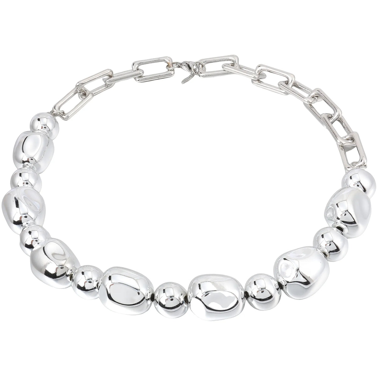 Shop a 6-piece sculptural bead chain bracelet set in gold or silver tones. Mix and match colors for a sleek, modern wholesale jewelry collection.