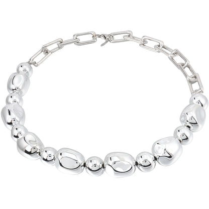 Shop a 6-piece sculptural bead chain bracelet set in gold or silver tones. Mix and match colors for a sleek, modern wholesale jewelry collection.