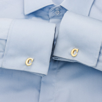 HAWSON Gold Tone Initial Cufflinks for Men