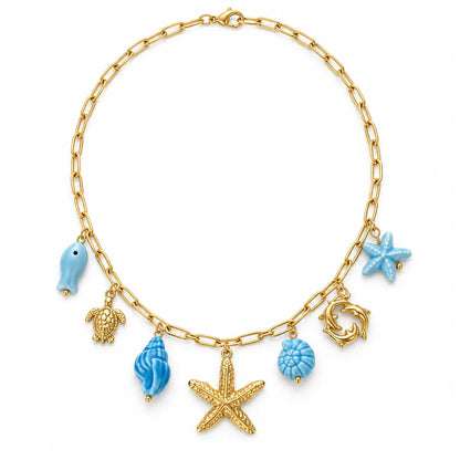 Coastal Boho Layered Necklace Set | Beads & Pearl Accents | Hawson