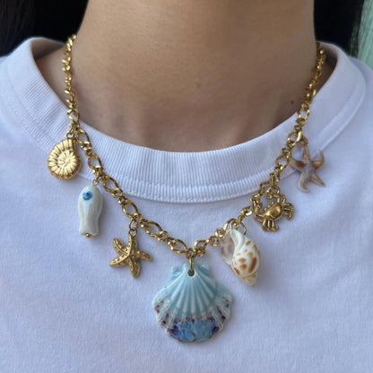 Coastal Boho Layered Necklace Set | Beads & Pearl Accents | Hawson