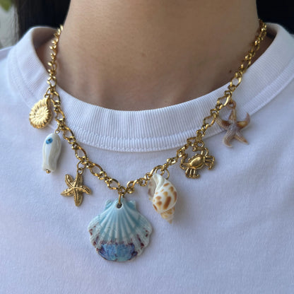 Coastal Boho Layered Necklace Set | Beads & Pearl Accents | Hawson