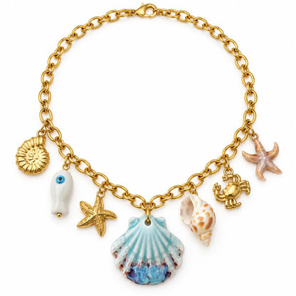 Coastal Boho Layered Necklace Set | Beads & Pearl Accents | Hawson