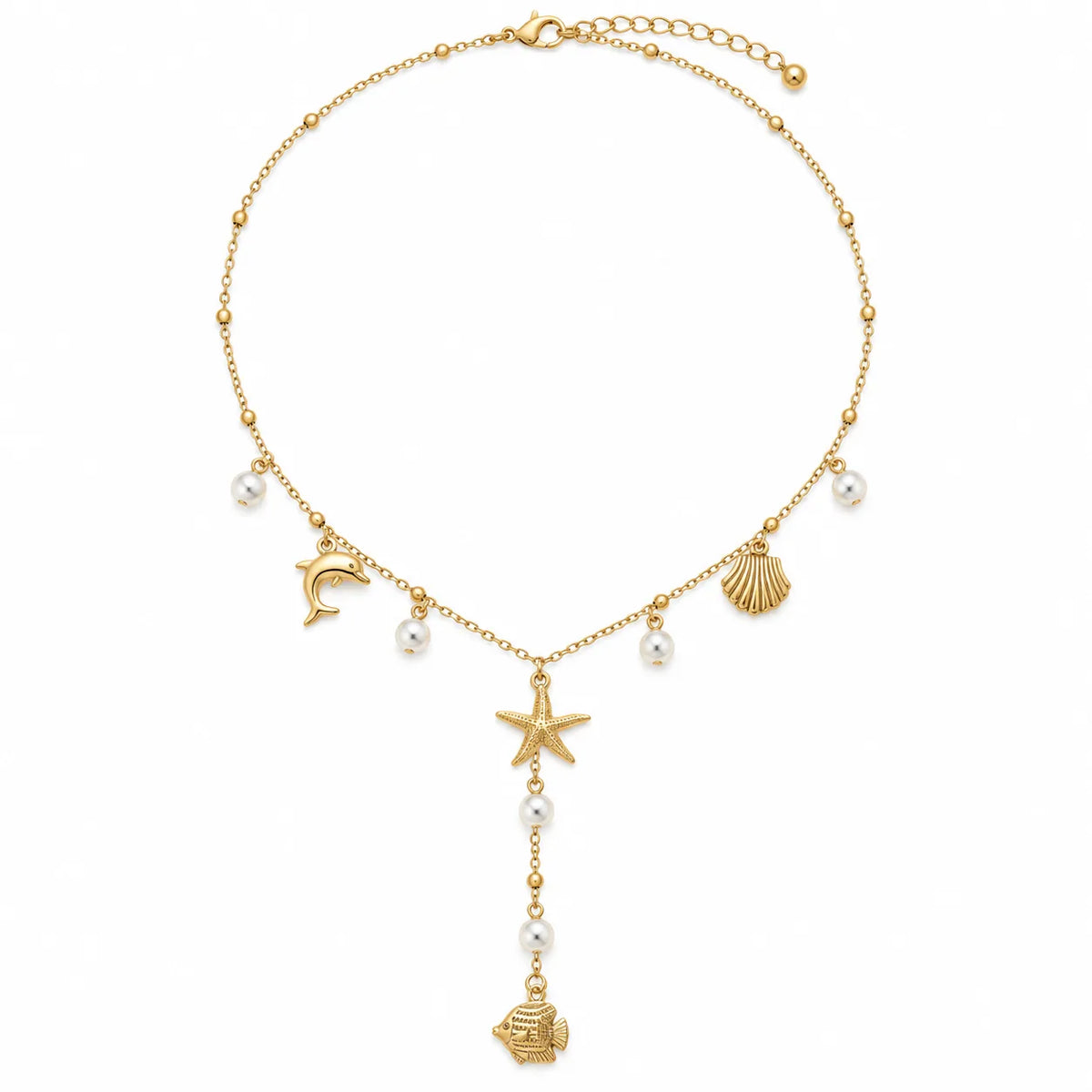 Coastal Boho Layered Necklace Set | Beads & Pearl Accents | Hawson