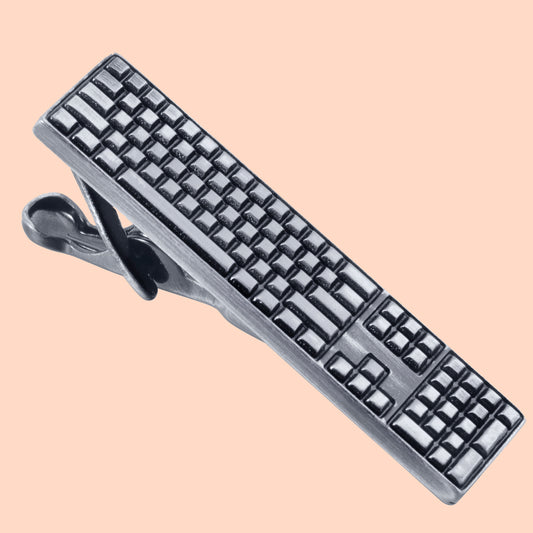 HAWSON 1.5 inch Keyboard Tie Bar Clip for Men