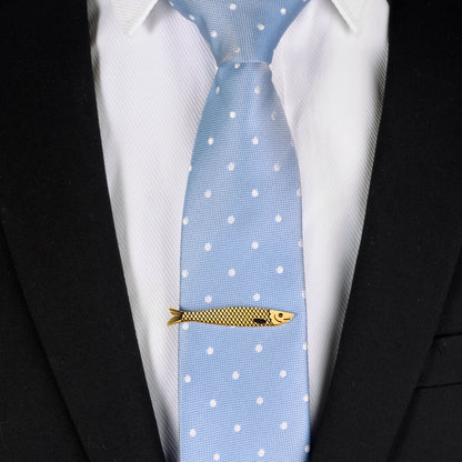 HAWSON 2 inch Gold Color Fish Tie Bar Clip for Men