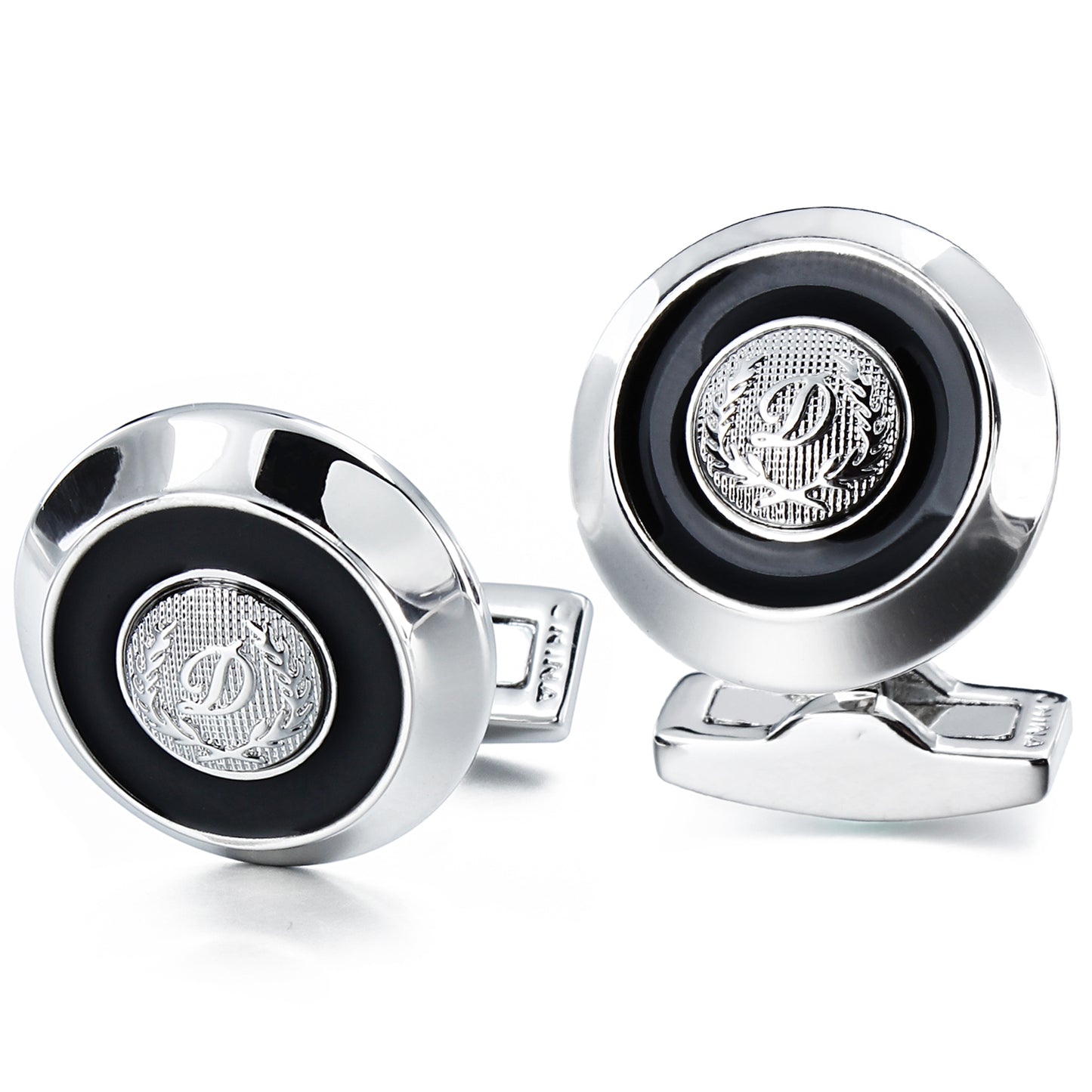 “D” Initial Cufflinks，cufflinks for men