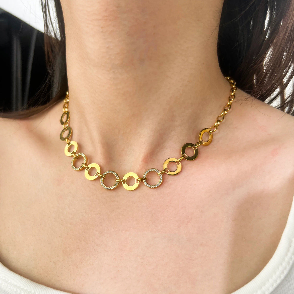 Dainty Clover Chain Necklace Set | 18K Gold Plated | Hawson