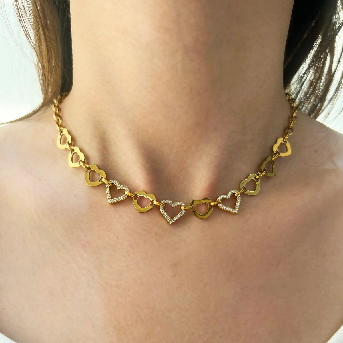 Dainty Clover Chain Necklace Set | 18K Gold Plated | Hawson