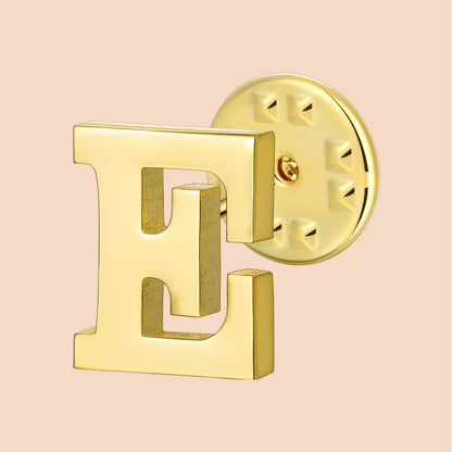 HAWSON Gold Color Initial Lapel Pin for Men