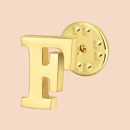 HAWSON Gold Color Initial Lapel Pin for Men