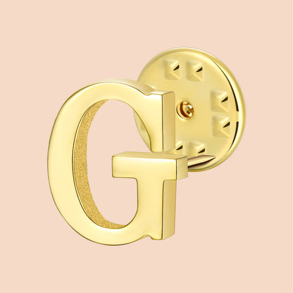 HAWSON Gold Color Initial Lapel Pin for Men