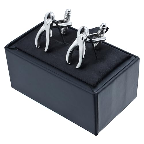 Hawson Silver Tone Pliers Cufflinks With Gift Box