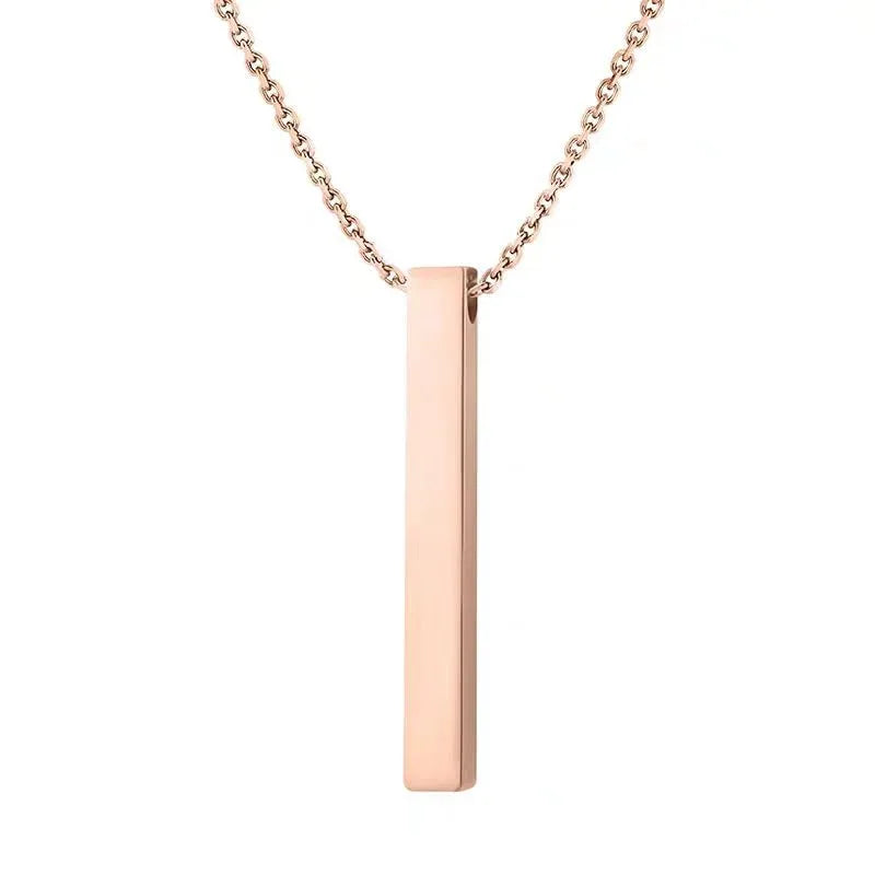 High-Quality Vertical Bar Necklace | Stainless Steel | MOQ6 | HAWSON