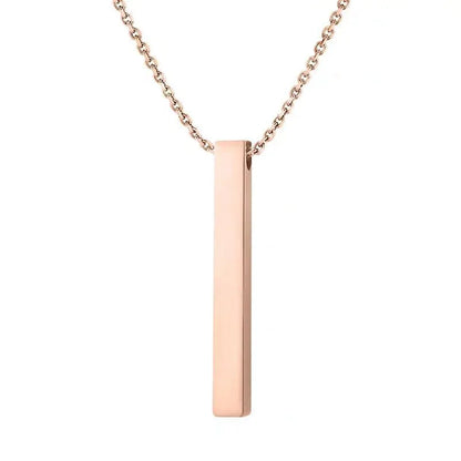 High-Quality Vertical Bar Necklace | Stainless Steel | MOQ6 | HAWSON