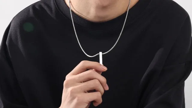 High-Quality Vertical Bar Necklace | Stainless Steel | MOQ6 | HAWSON