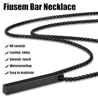 High-Quality Vertical Bar Necklace | Stainless Steel | MOQ6 | HAWSON