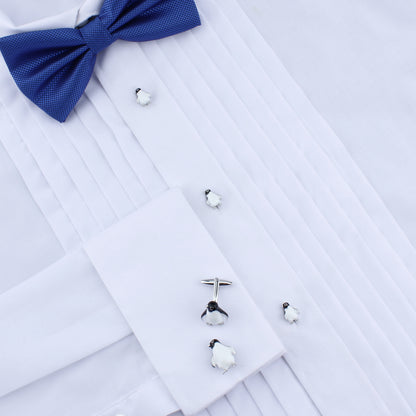 HAWSON Novelty  Penguin Cufflinks and Studs Set