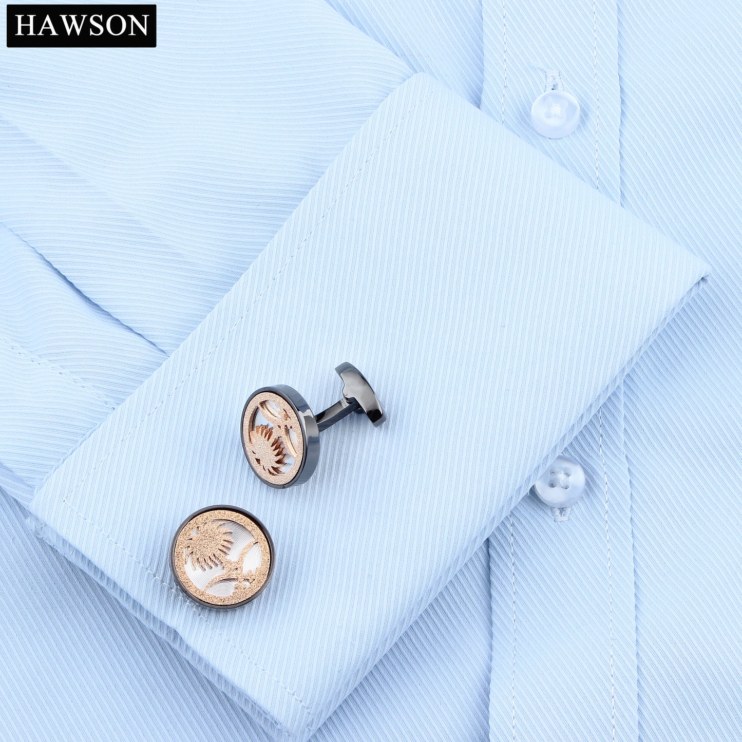 Arabic Style Cufflinks Palm Tree with Crossed Tulwars/Machetes Special Design for Muslim People of Middle East Arab Robe