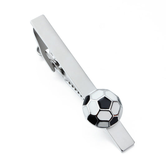 Soccer Ball Tie Clip Men Football Sports Necktie Bar Clip