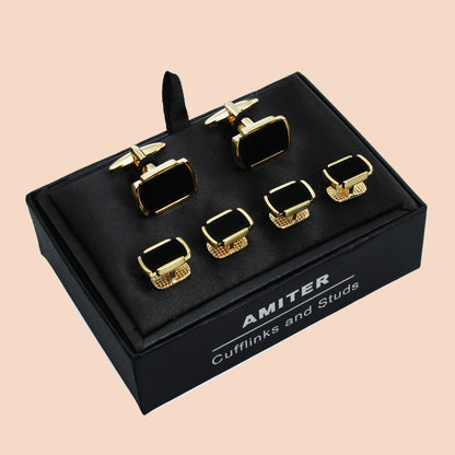 HAWSON Square Cufflinks and Studs set for Men