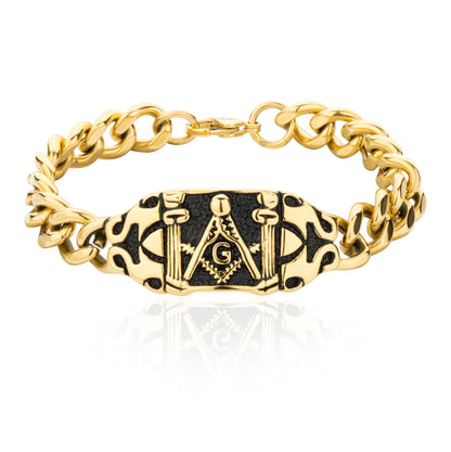 Masonic Stainless Steel Bracelet