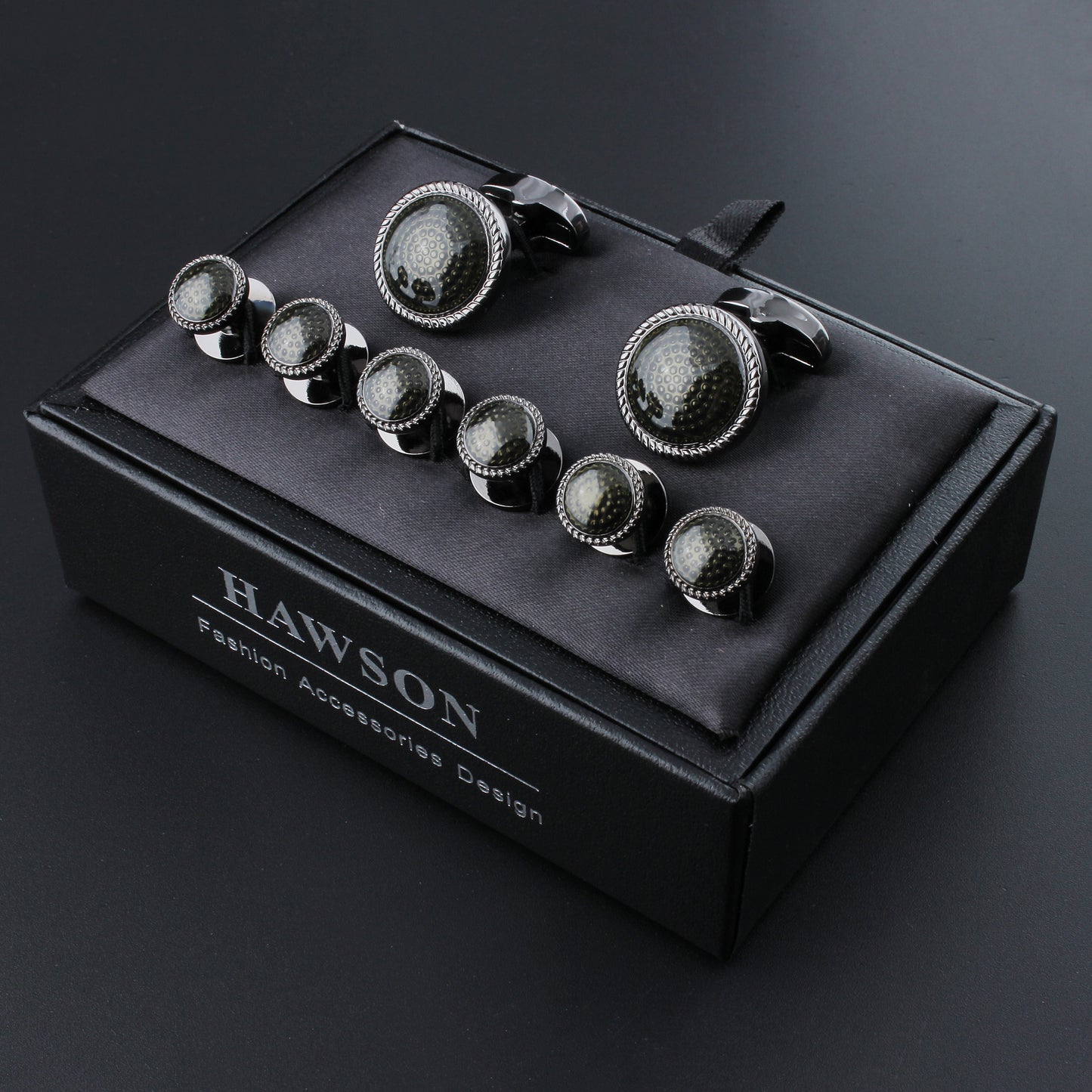 HAWSON Cufflinks and Studs Sets for Men