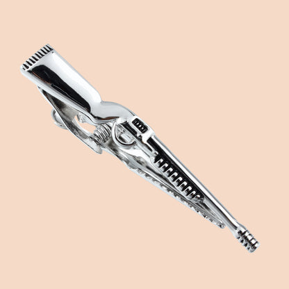 HAWSON 2.2Inch Silver Color Gun Tie Bar Clip for Men