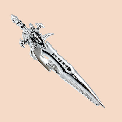 HAWSON 2.2 Inch Silver Color Sword Tie Bar Clip for Men