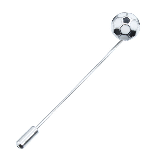 Football Lapel Stick Pin Soccer Ball Suit Jacket Brooch for Men